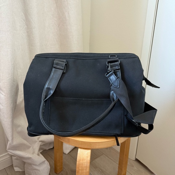 Beis The Convertible Mini Weekender in Black - Picture 4 of 8